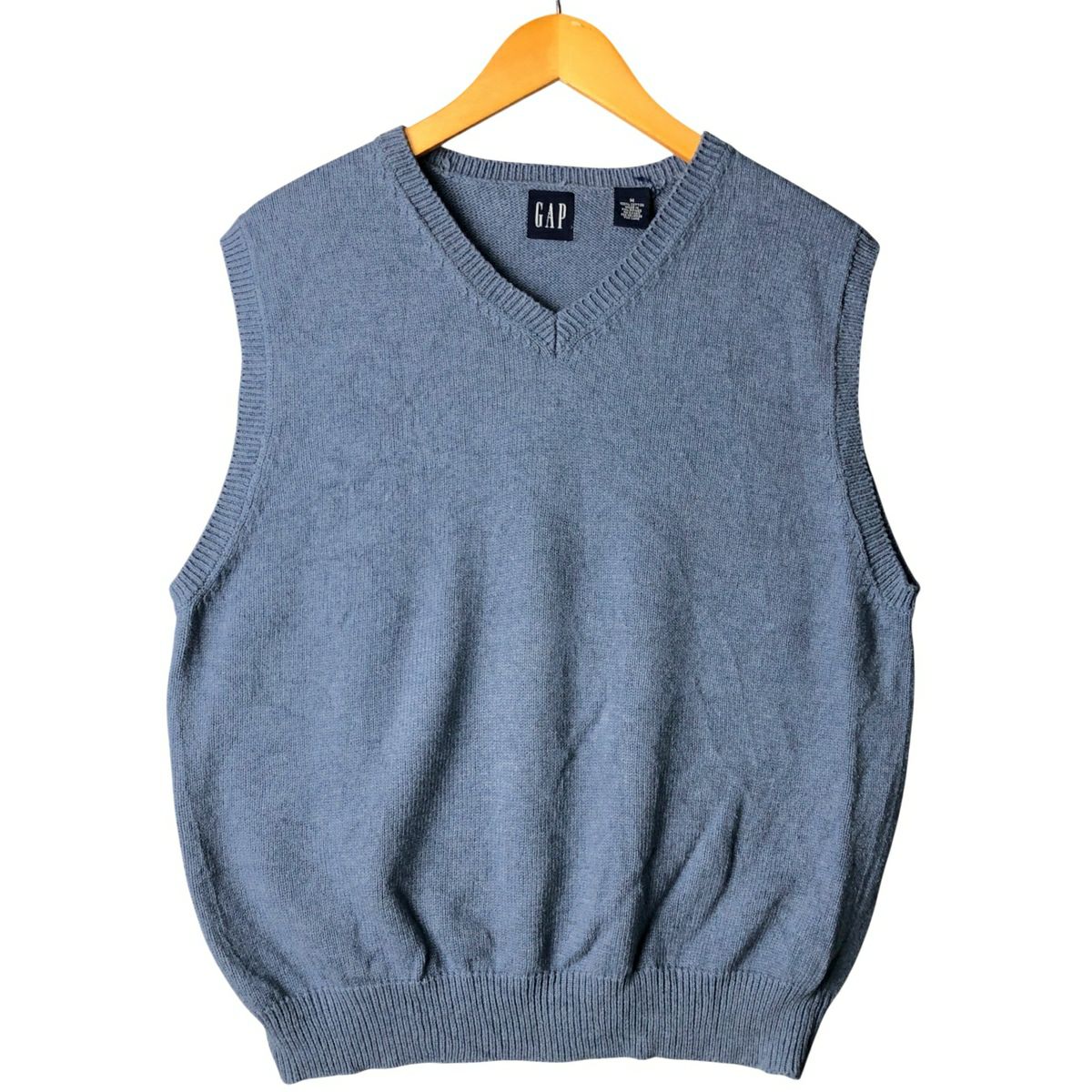 【USA古着】90sOLDGAPオールドギャップ VINTAGE青ニット超美品 GAP - 【USA古着】90sOLDGAPオールドギャップ VINTAGE青ニット超美品の