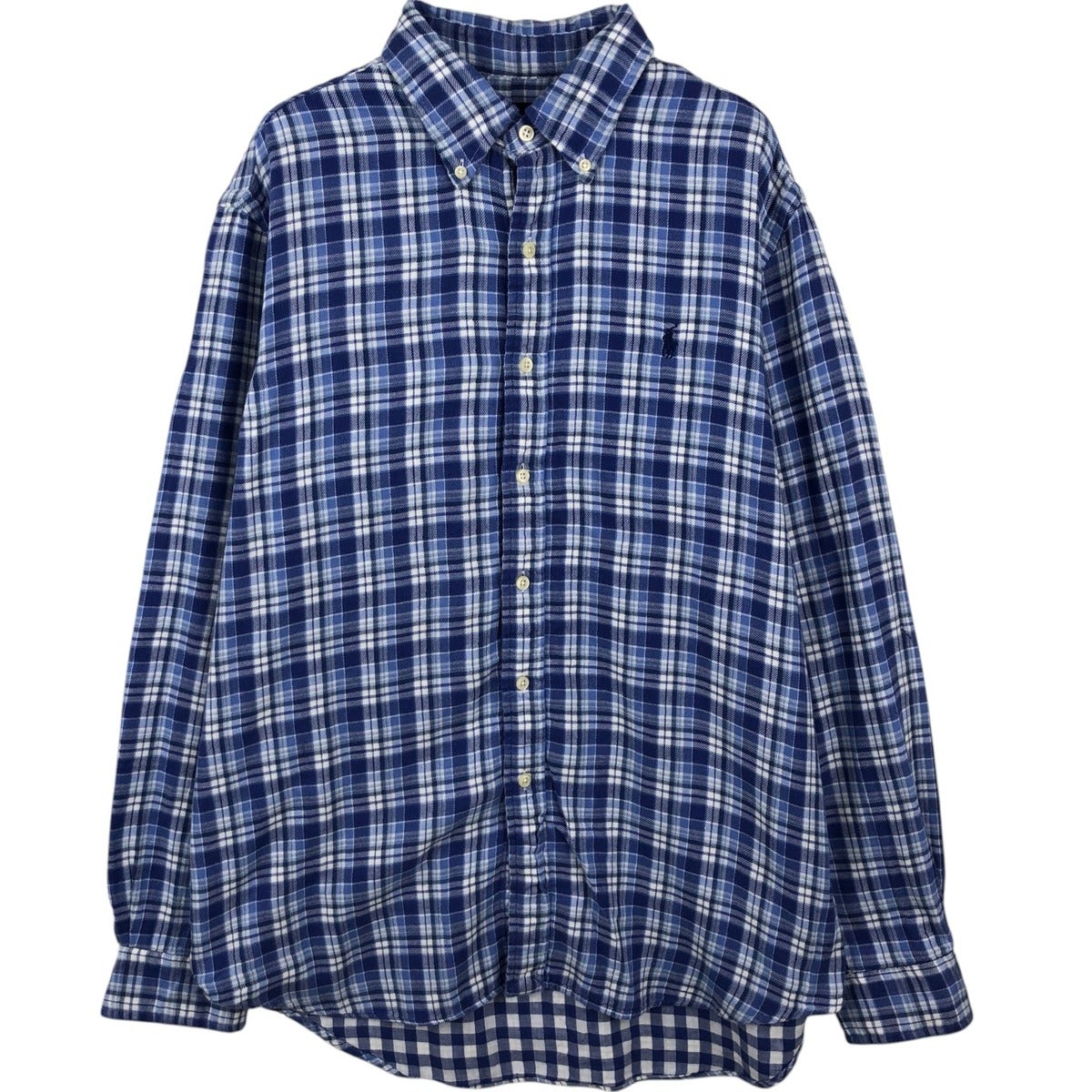 古着 ラルフローレン Ralph Lauren 長袖 ボタンダウン ライトネル