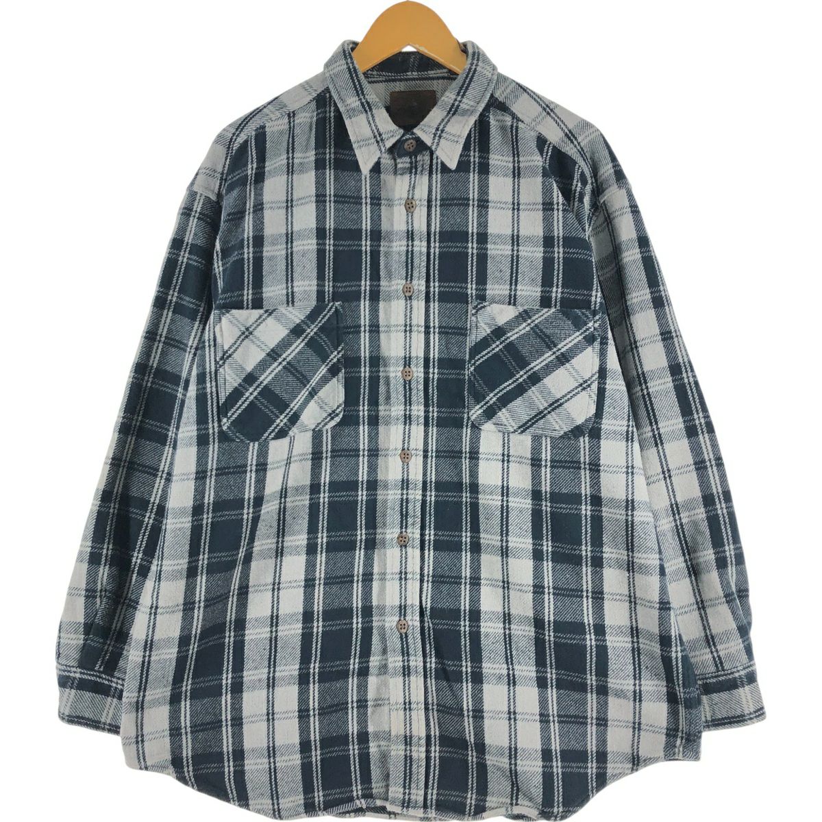 古着 セントジョンズベイ ST. JOHNS BAY オンブレチェック 長袖