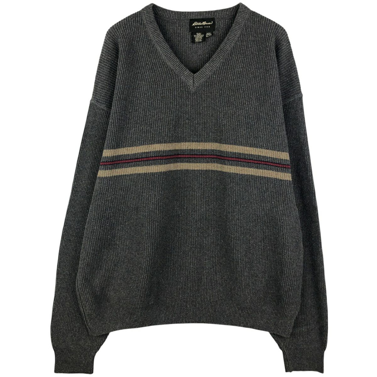 古着 80～90年代 エディーバウアー Eddie Bauer 黒タグ ショールカラー