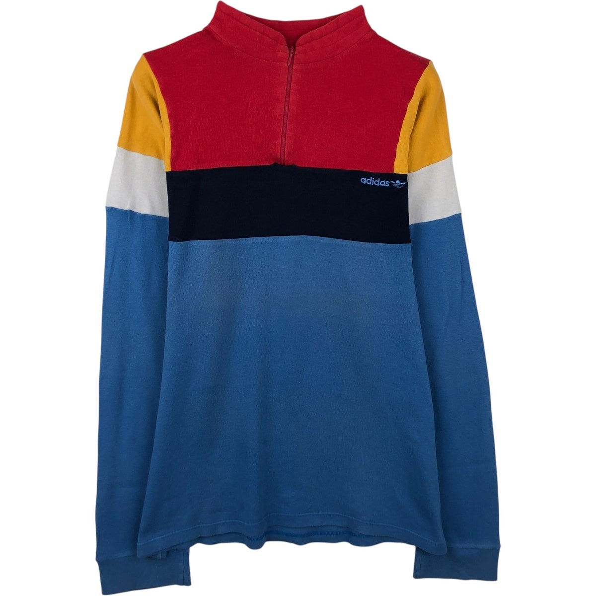 古着 80～90年代 アディダス adidas トレフォイルロゴ ストライプ柄