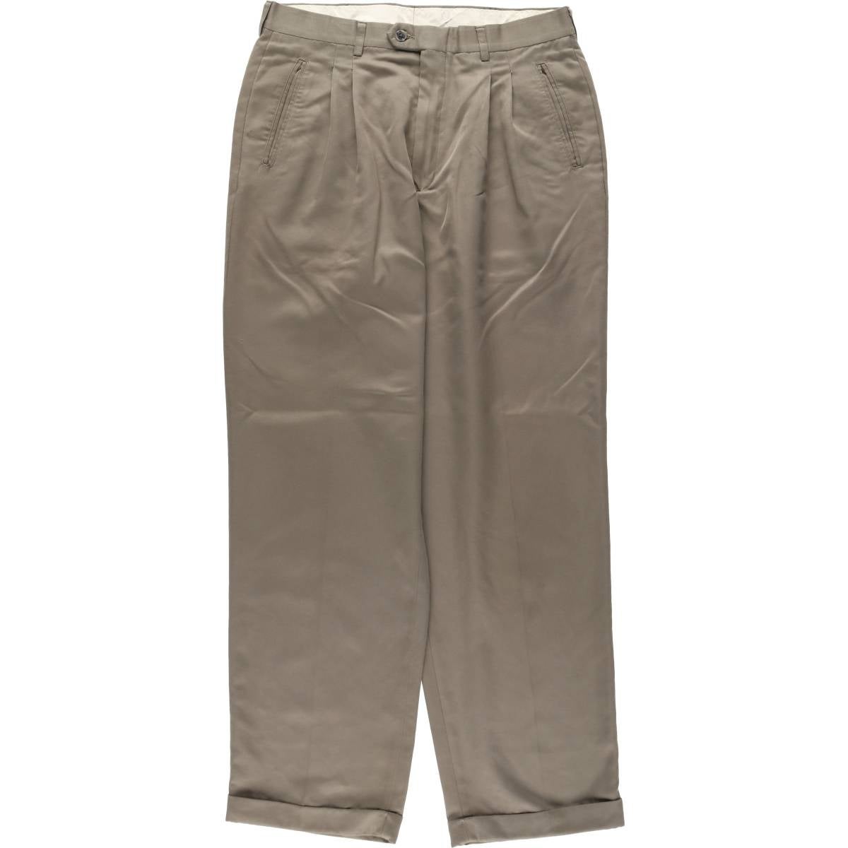古着 ハガー HAGGAR ツータック スラックスパンツ メンズw36相当