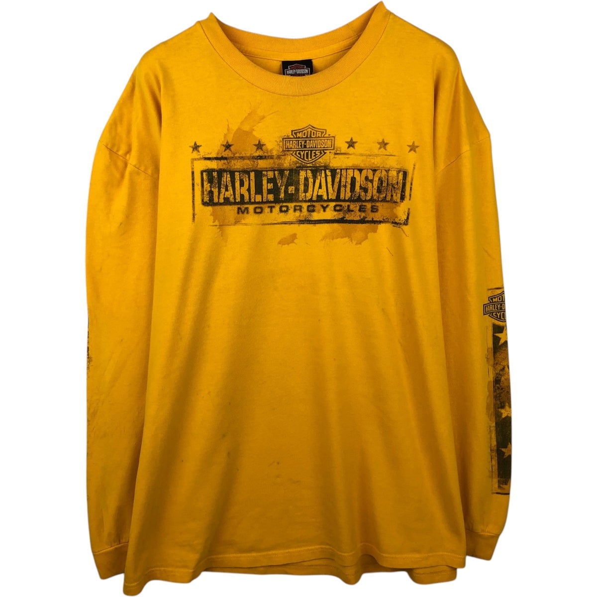 古着 ハーレーダビッドソン Harley-Davidson オオカミ柄 ファイヤー