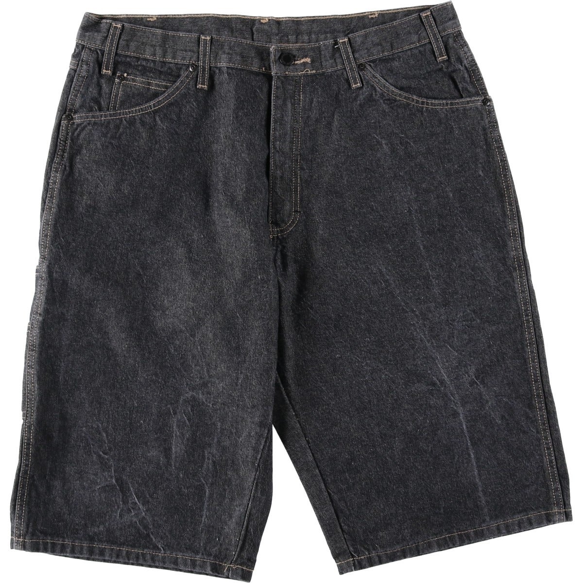 古着 ディッキーズ Dickies Loose Fit ブラックデニムショーツ ハーフパンツ メンズw38相当 /eaa563961 古着 ディッキーズ Dickies ブラックデニムショーツ ハーフパンツ