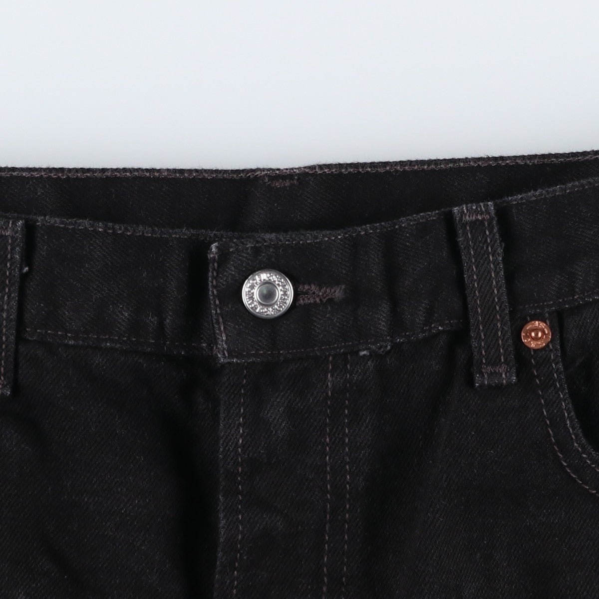 古着 リーバイス Levis 505 REGULAR FIT ブラックデニムショーツ