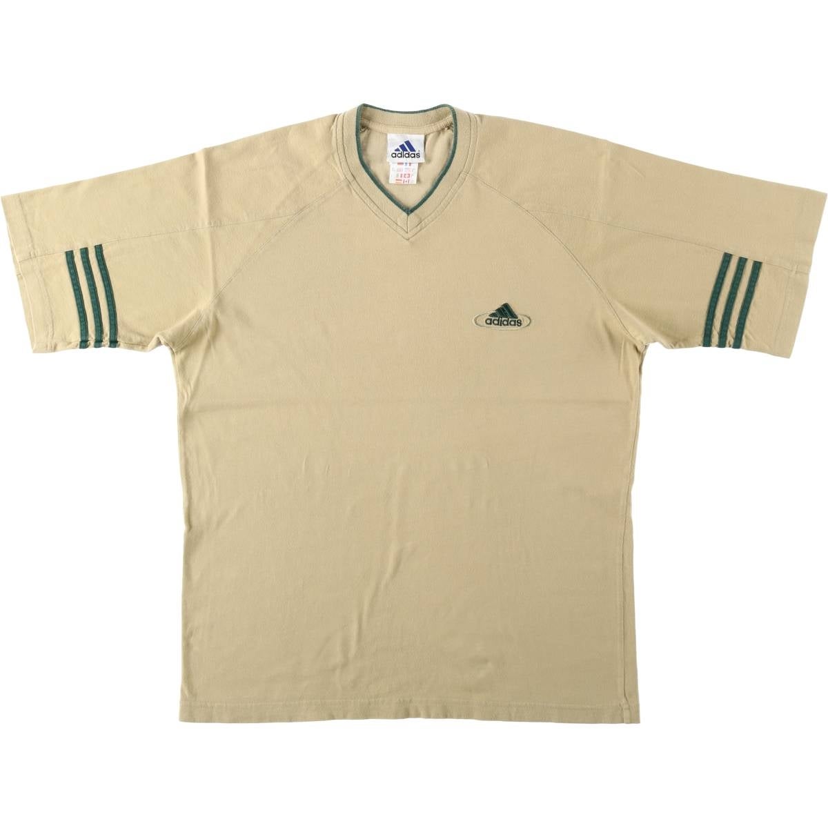 古着 90年代 アディダス adidas ワンポイントロゴTシャツ メンズM相当