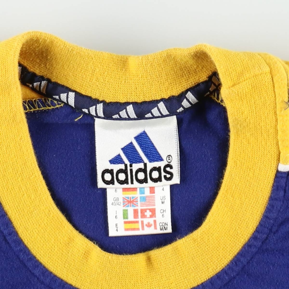 アディダス  シャツ　90年代 レア 古着 90年代 アディダス adidas ワンポイントロゴTシャツ メンズM相当