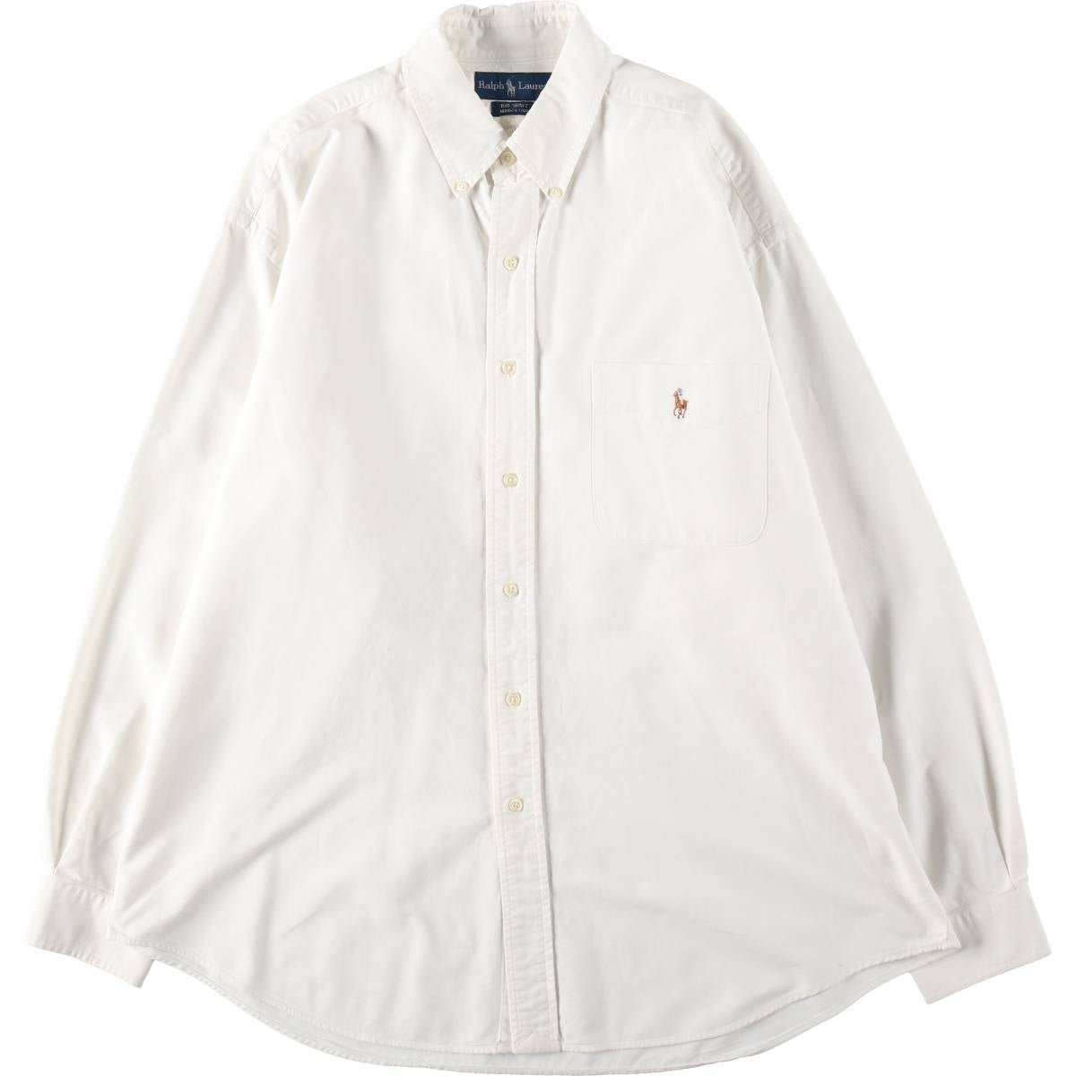 古着 ラルフローレン Ralph Lauren BIG SHIRT 長袖 ボタンダウンシャツ