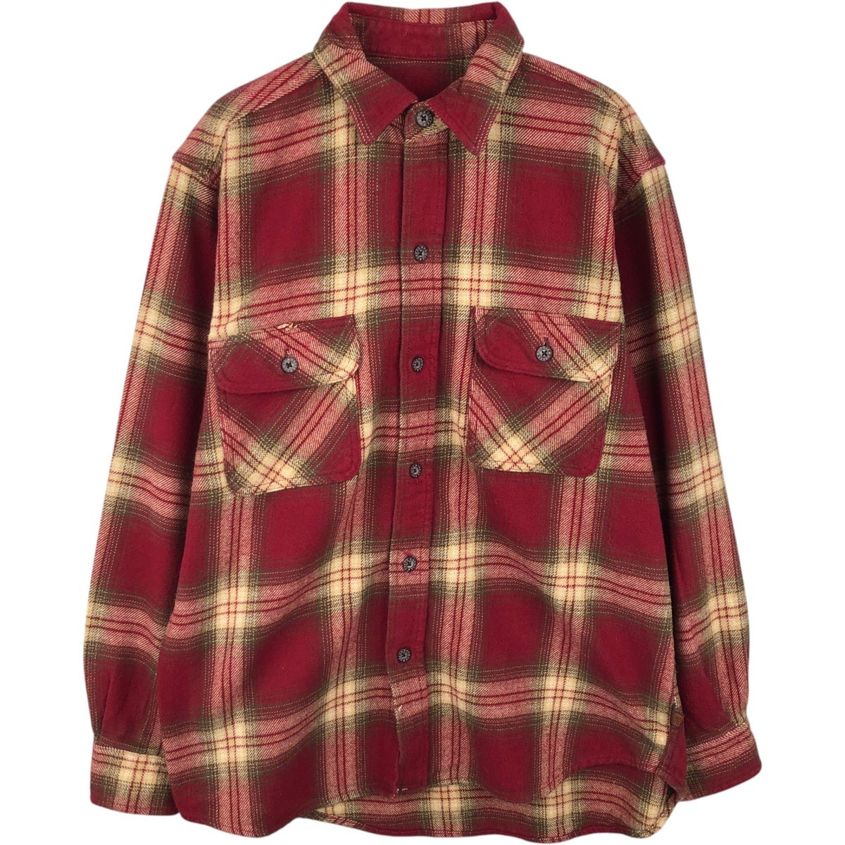 古着 JACHS バッファローチェック 長袖 フランネルチェックシャツ