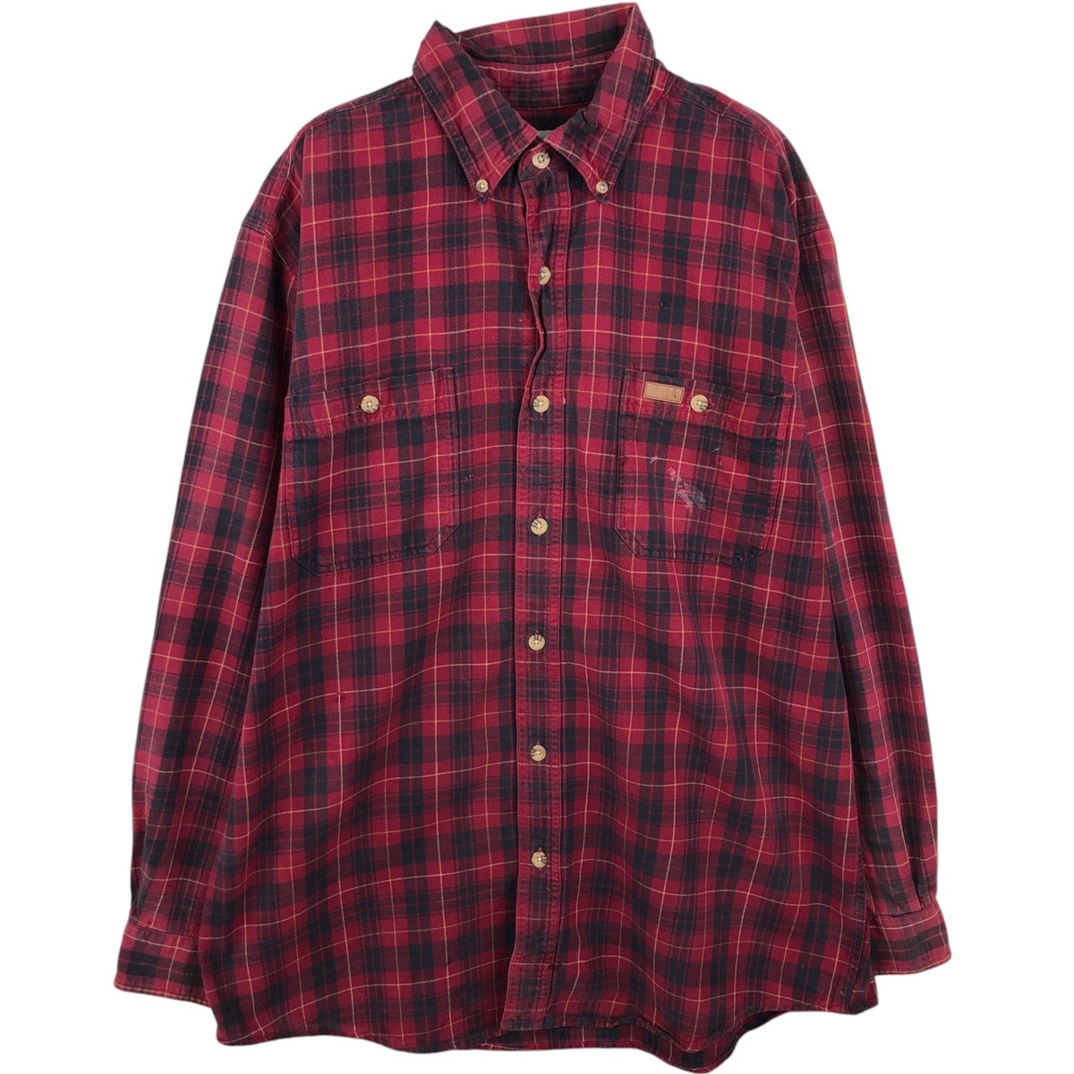古着 90年代 カーハート Carhartt オンブレチェック 長袖 フランネル
