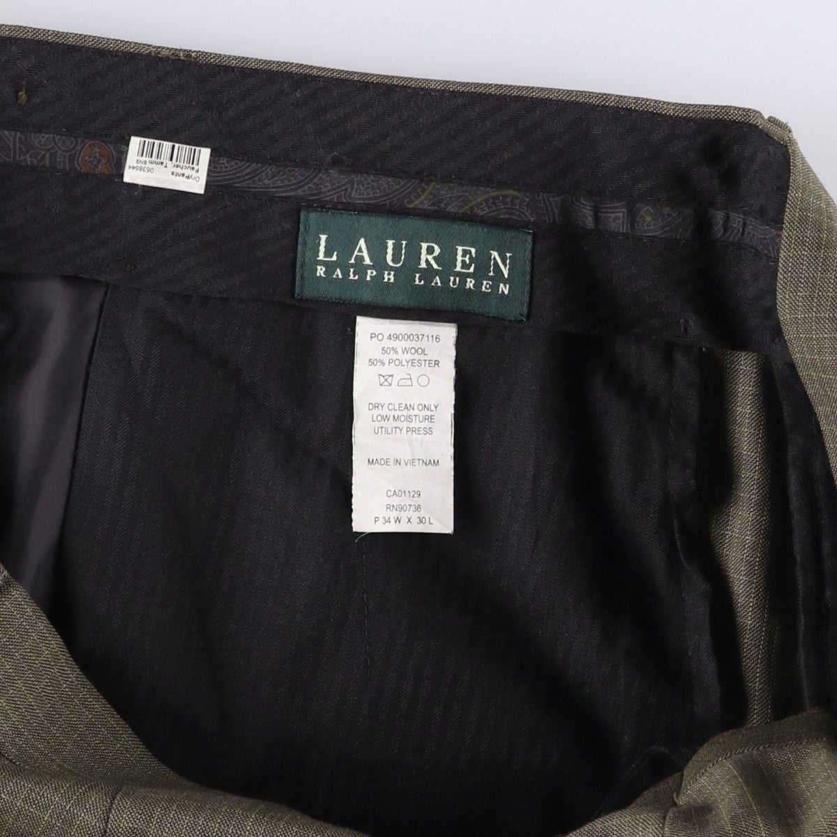 古着 90年代~ ラルフローレン Ralph Lauren LAUREN ローレン ツータック スラックスパンツ メンズw34相当 ヴィンテージ/eaa634062 古着 90年代～ ラルフローレン Ralph Lauren LAUREN ローレン
