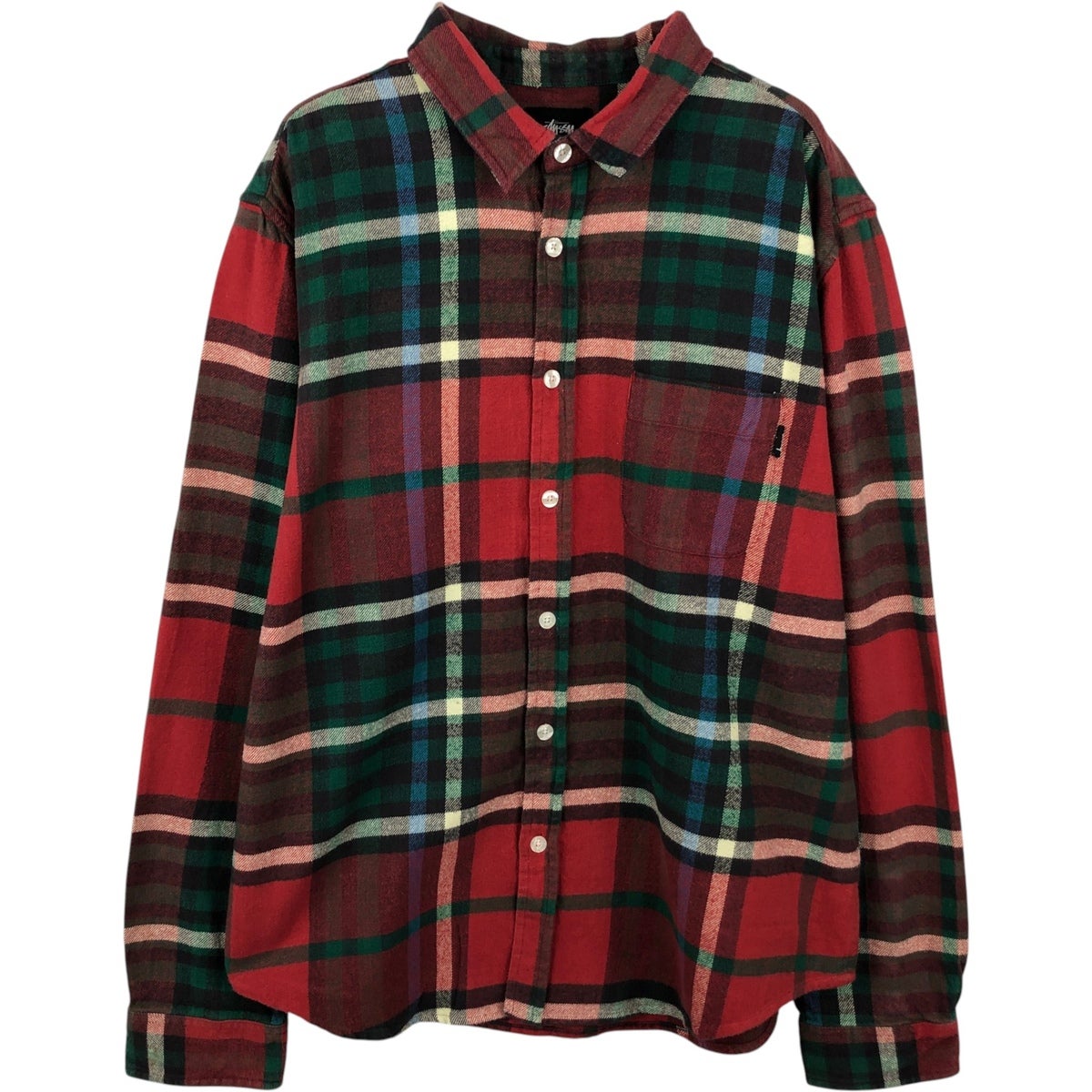 古着 ステューシー STUSSY 半袖 ボタンダウンシャツ メンズM相当