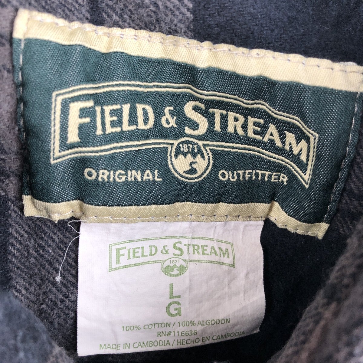 古着 フィールドアンドストリーム FIELD&STREAM 長袖 フランネル