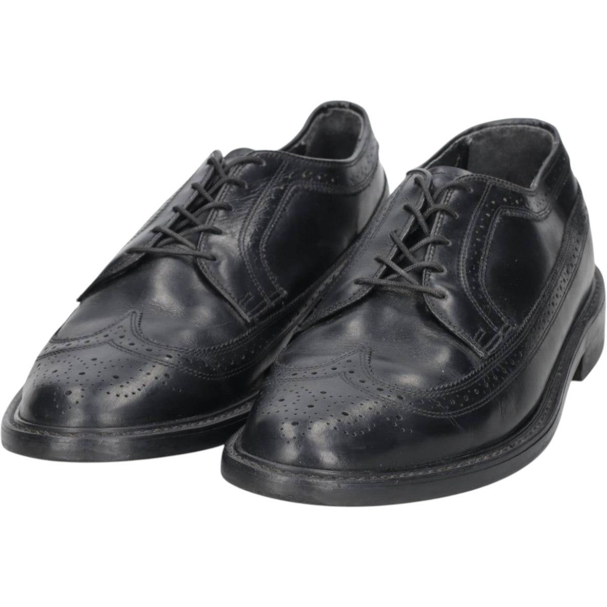 古着 ローク Loake フルブローグ ウイングチップシューズ 英国製