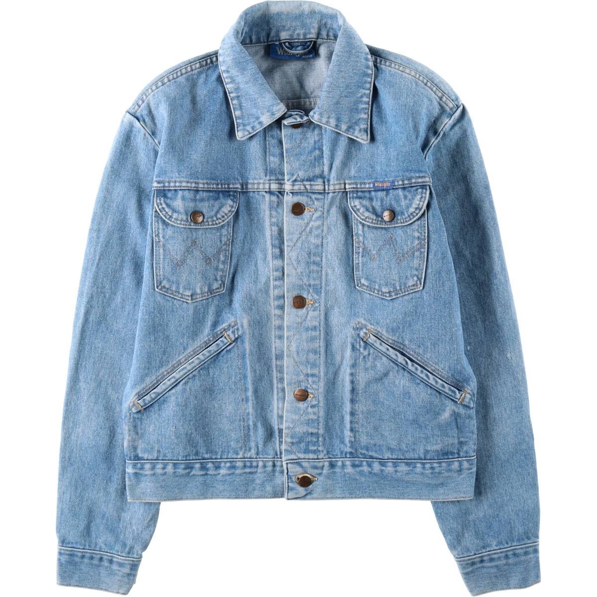 古着 80年代 ラングラー Wrangler デニムジャケット Gジャン メンズL