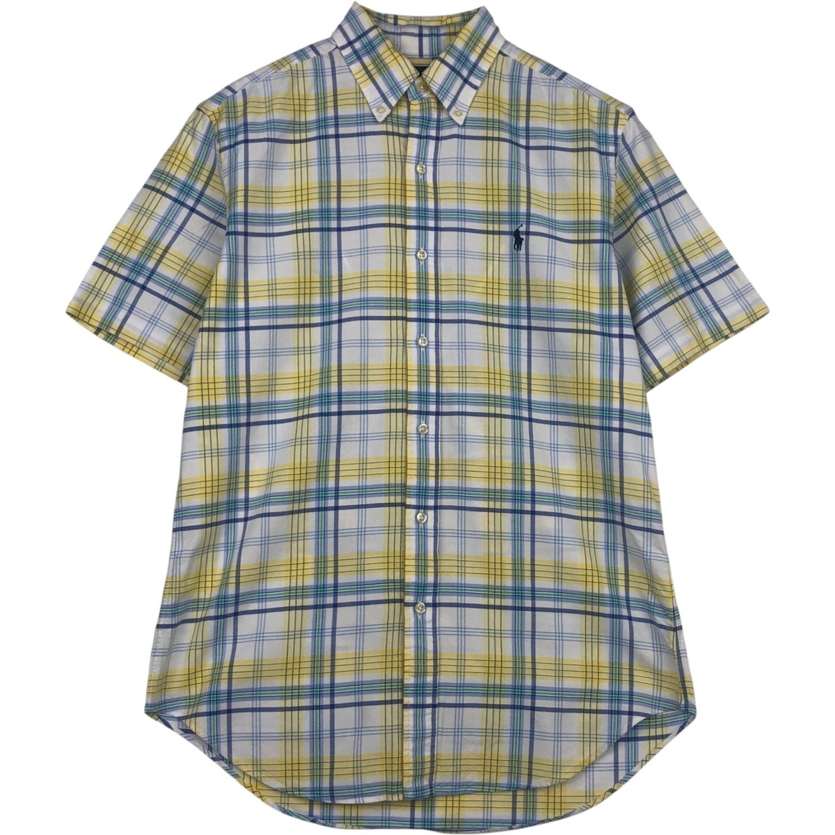 古着 ラルフローレン Ralph Lauren CLASSIC FIT マドラスチェック 半袖