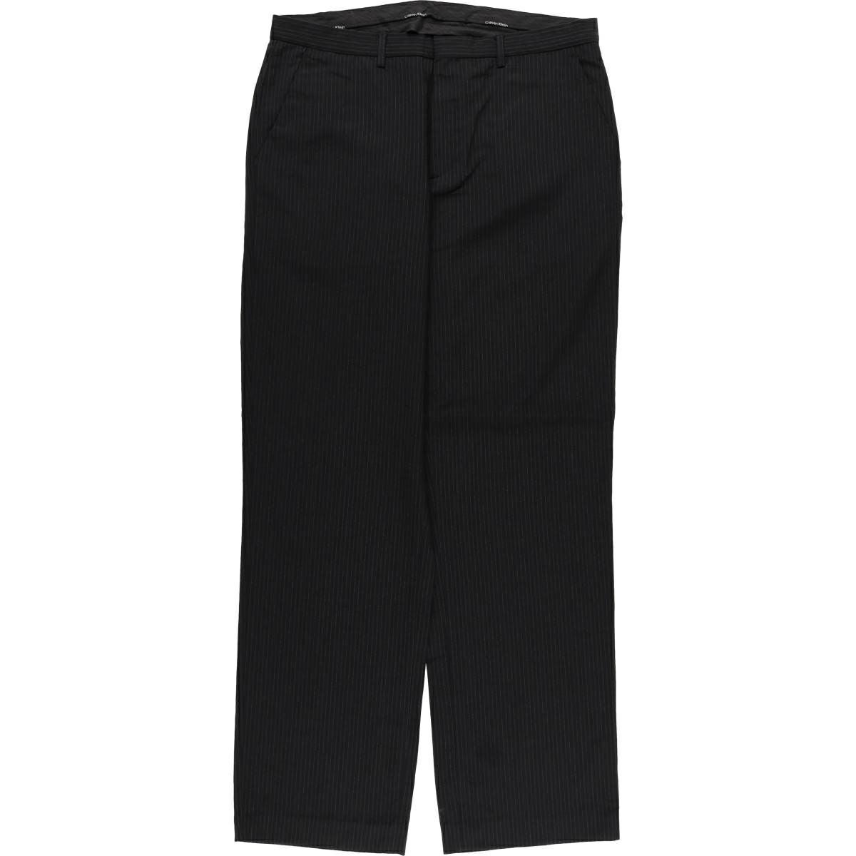 古着 カルバンクライン Calvin klein ストライプ柄 スラックスパンツ
