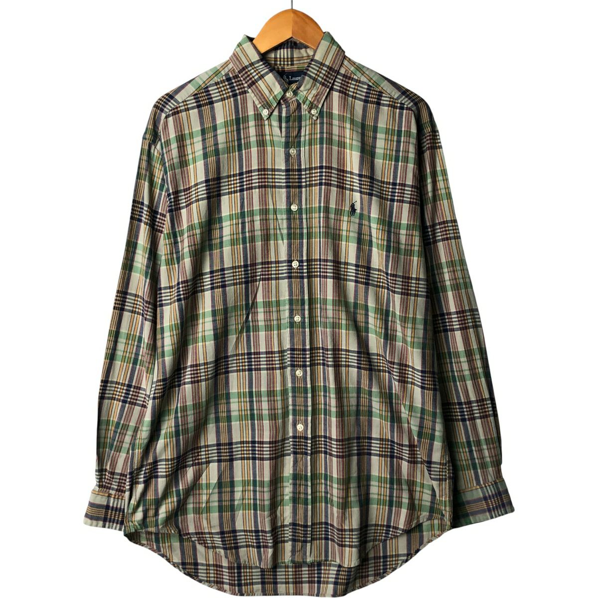 古着 ラルフローレン Ralph Lauren YARMOUTH ガンクラブチェック 長袖
