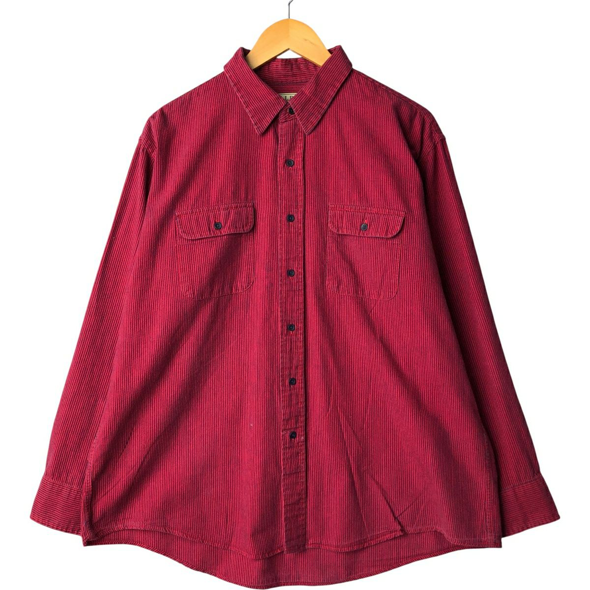 古着 90年代 オービス ORVIS 長袖 ボタンダウンデニムシャツ USA製