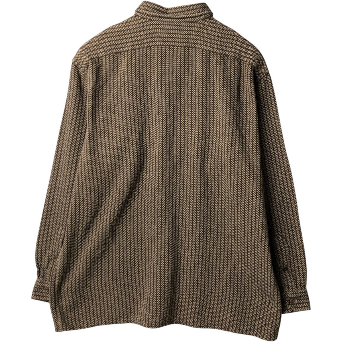 古着 ピエールカルダン Pierre Cardin CHEMISES 総柄 ヘリンボーン柄