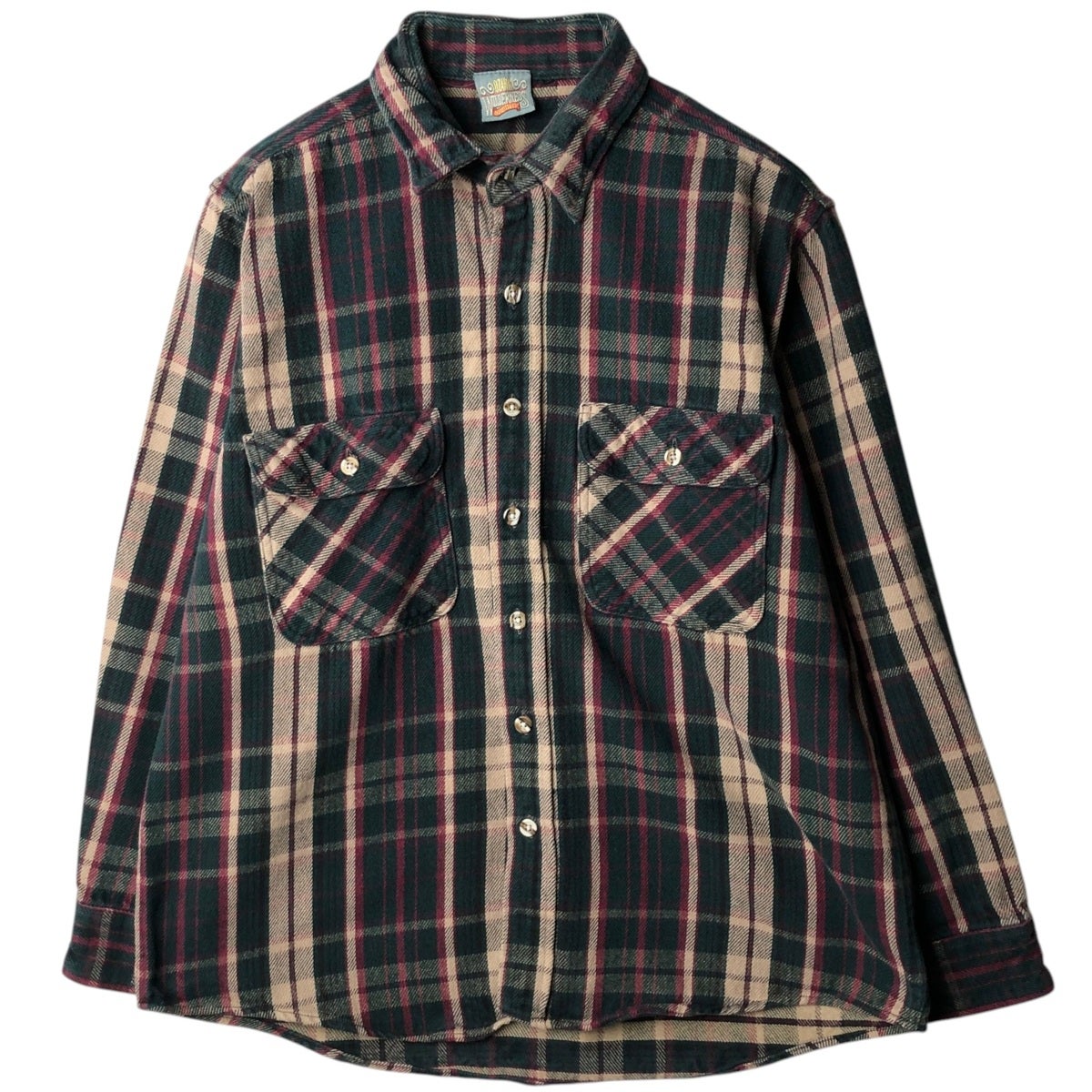 古着 JACHS バッファローチェック 長袖 フランネルチェックシャツ メンズS相当/eaa608759 古着 JACHS バッファローチェック 長袖 フランネルチェックシャツ