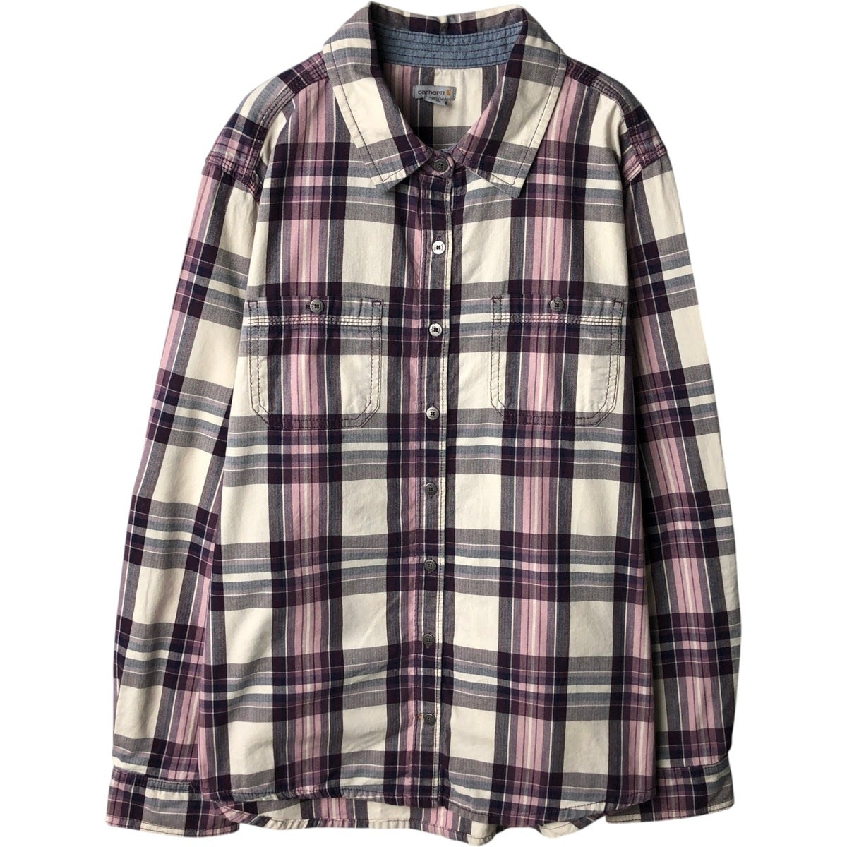 古着 カーハート Carhartt WORK IN PROGRESS 半袖 ボーダーTシャツ レディースL相当/eaa633984 古着 カーハート Carhartt WORK IN PROGRESS 半袖 ボーダーTシャツ