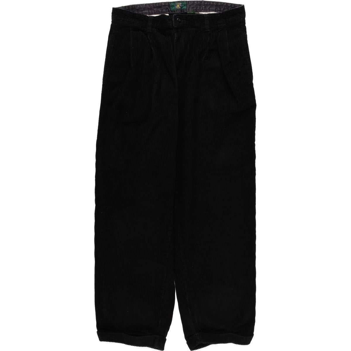 古着 TRADER BAY ツータック 太畝 コーデュロイパンツ メンズw32相当