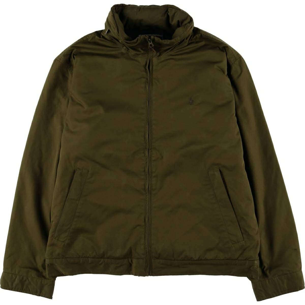 ラルフローレン ナイロンジャケット メンズ アウター L オリーブ 中古 古着 ラルフローレン Ralph Lauren POLO by Ralph Lauren スタンド