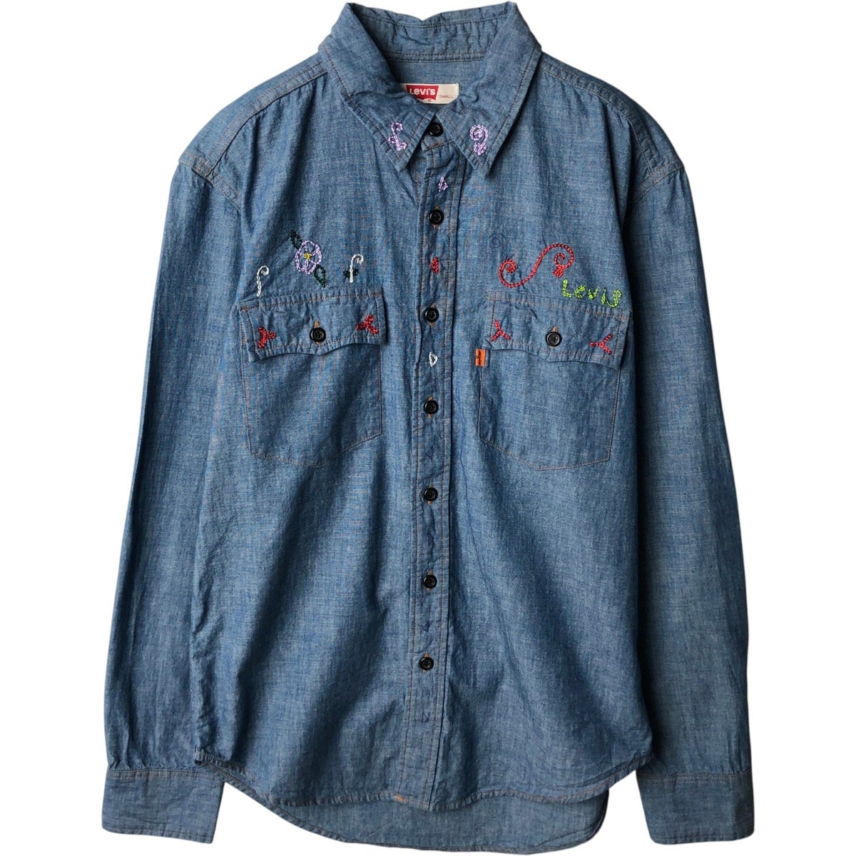 古着 70年代 リーバイス Levis リメイク オレンジタブ 長袖 デニム