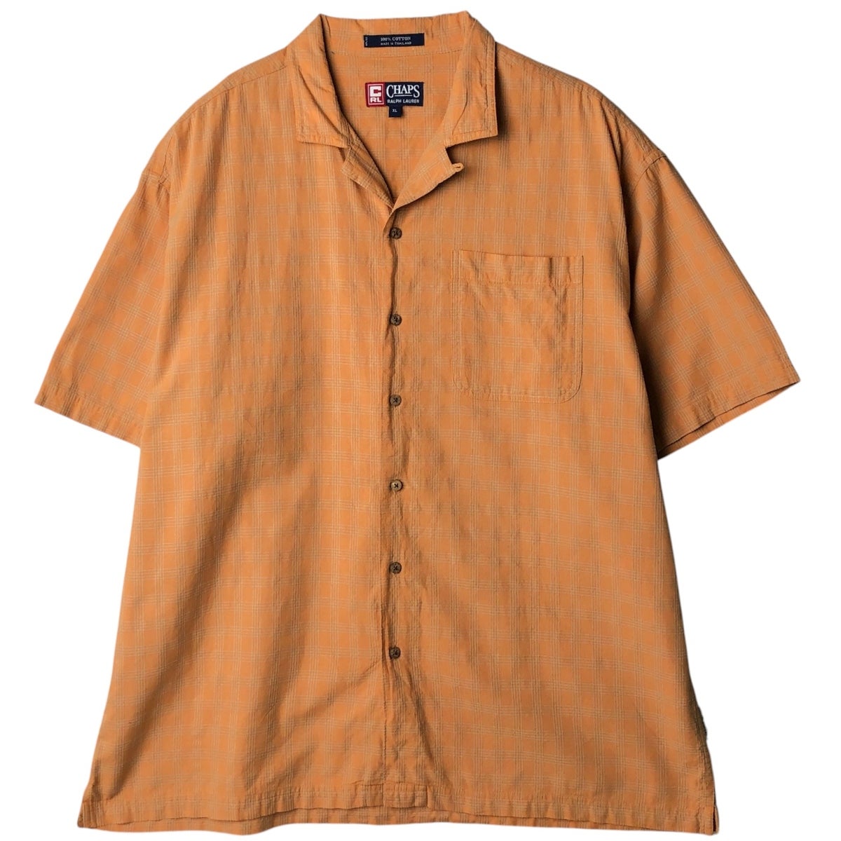 古着 ラルフローレン Ralph Lauren CHAPS チャップス 総柄 半袖