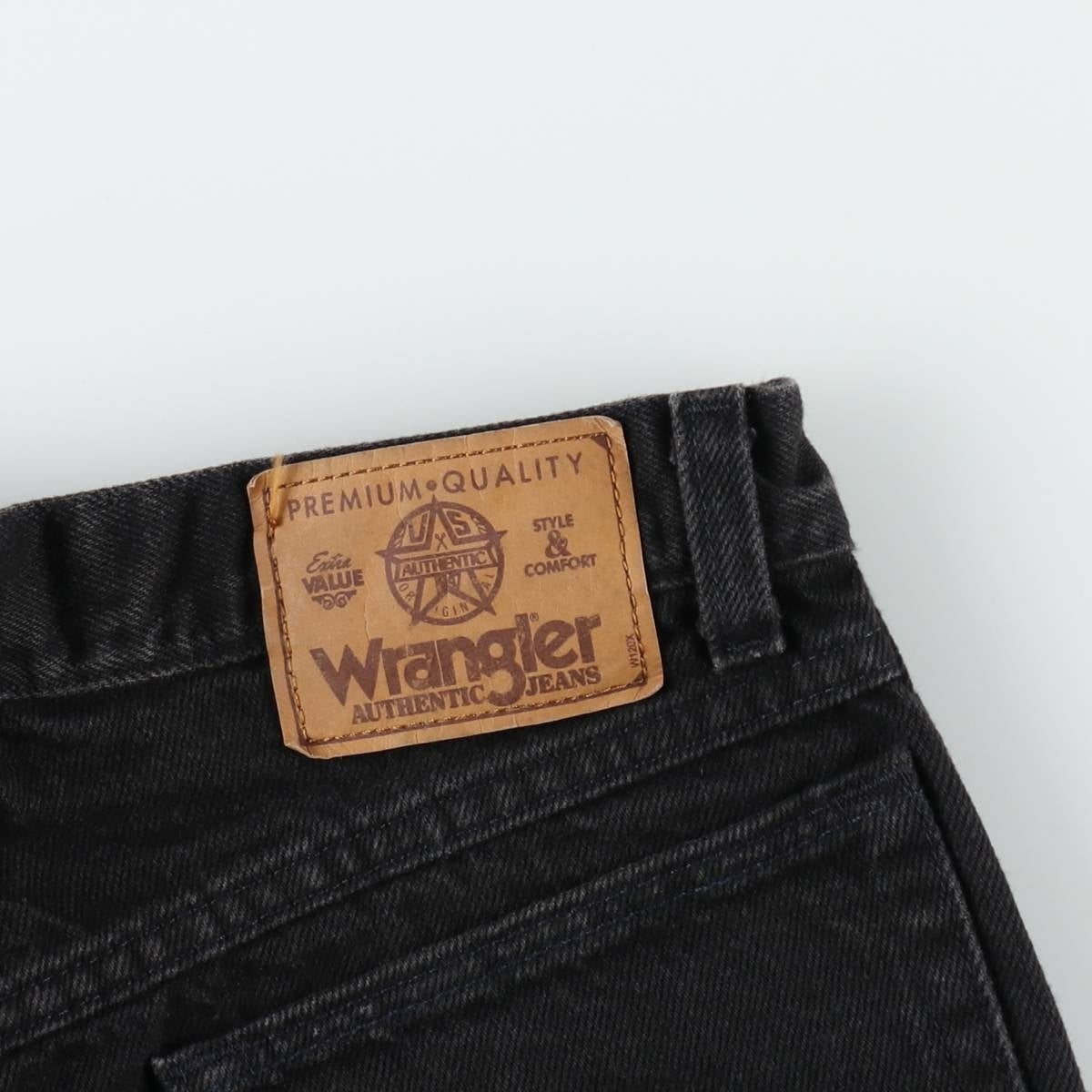古着 80～90年代 ラングラー Wrangler ブラックデニムショーツ