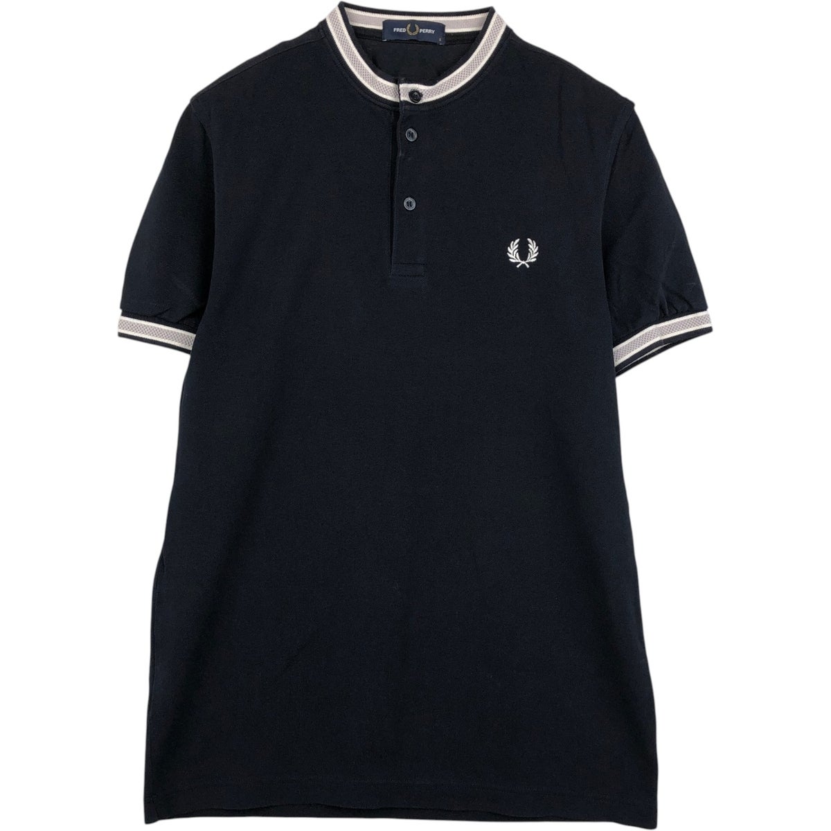フレッドペリー　ポロシャツ　刺繍ロゴ　半袖シャツ　XLサイズ　ボーダー　古着 古着 フレッドペリー FRED PERRY 半袖 ポロシャツ メンズM相当