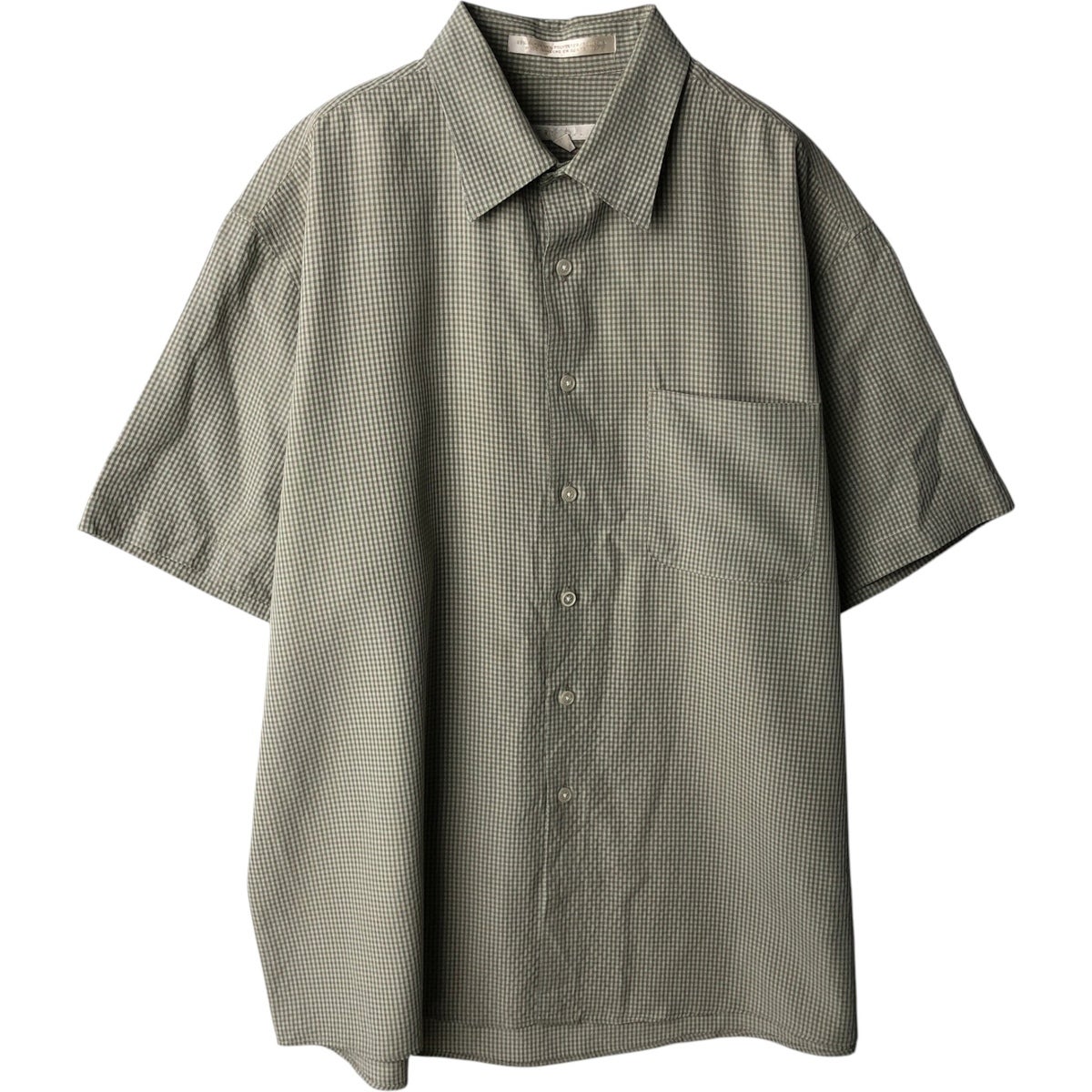 古着 ペリーエリス PERRY ELLIS 半袖 オープンカラー シルクシャツ