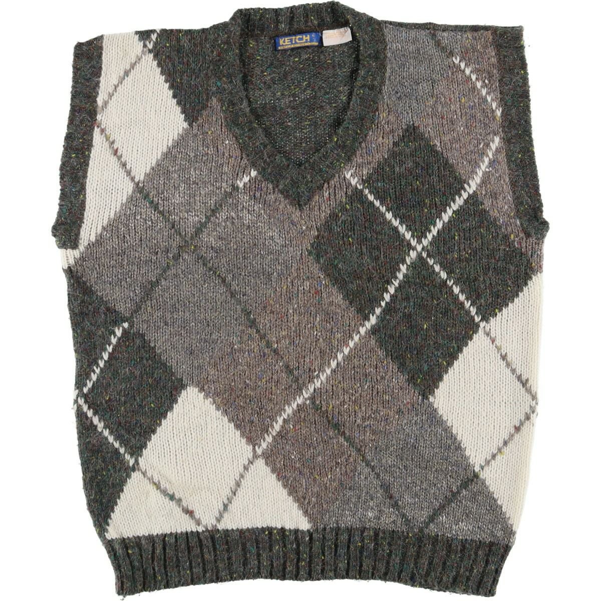 生成り フラワー エクアドルニットタイプ ロールネック ウールニット