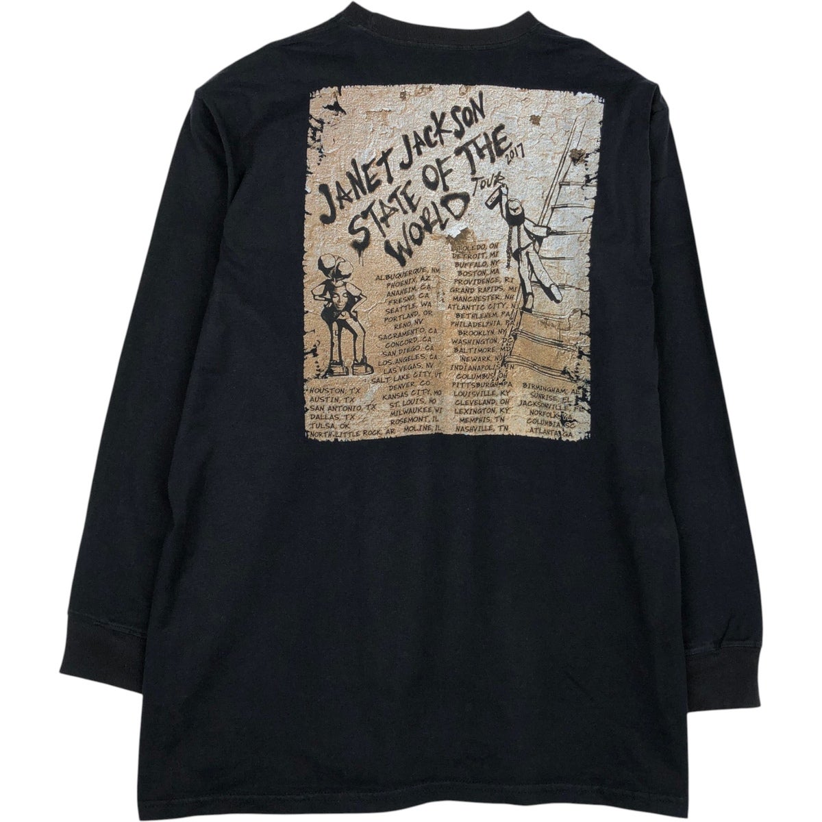 古着 JANET JACKSON ジャネットジャクソン ロングTシャツ ロンT メンズ