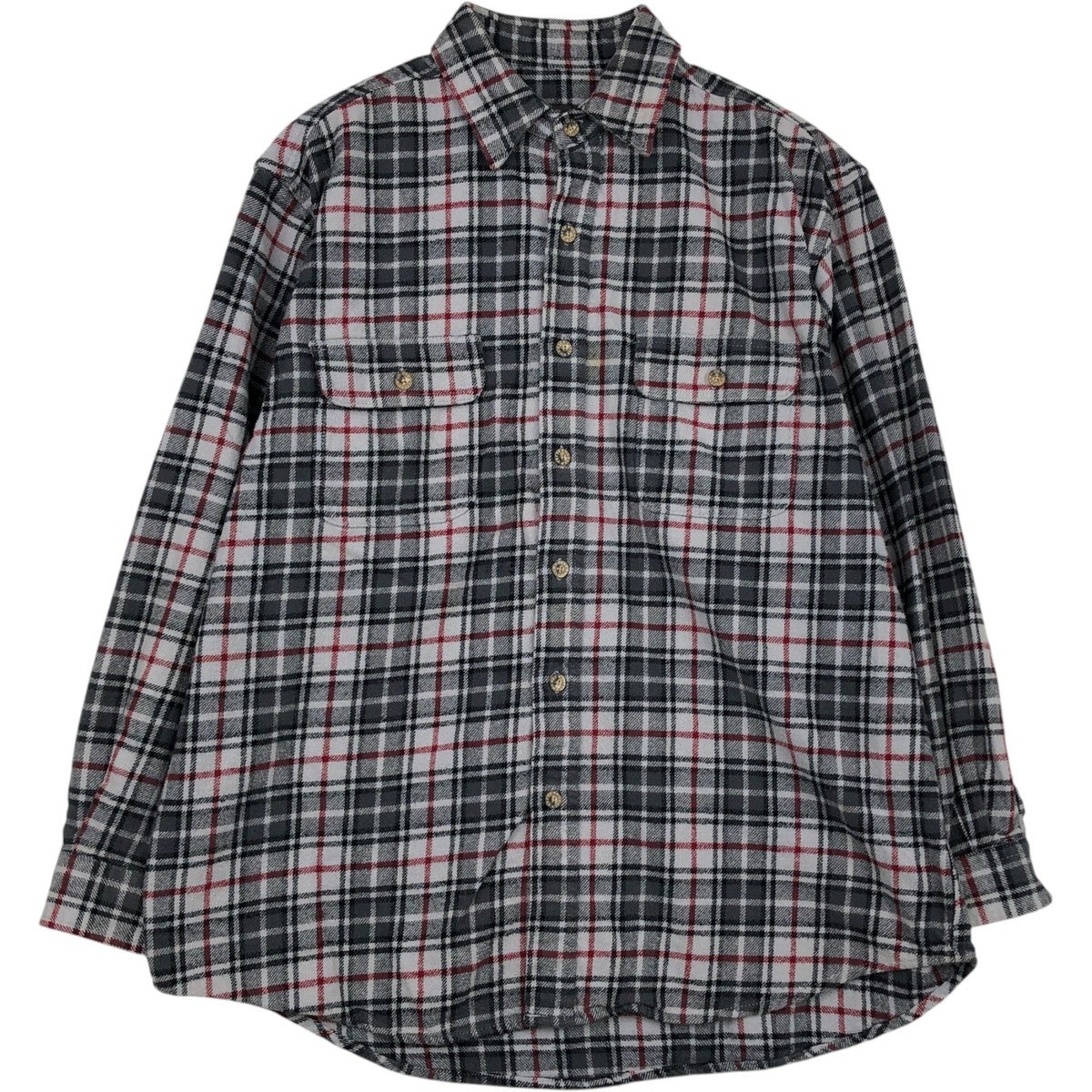古着 NORTHWEST TERRITORY オンブレチェック 長袖 フランネルチェック