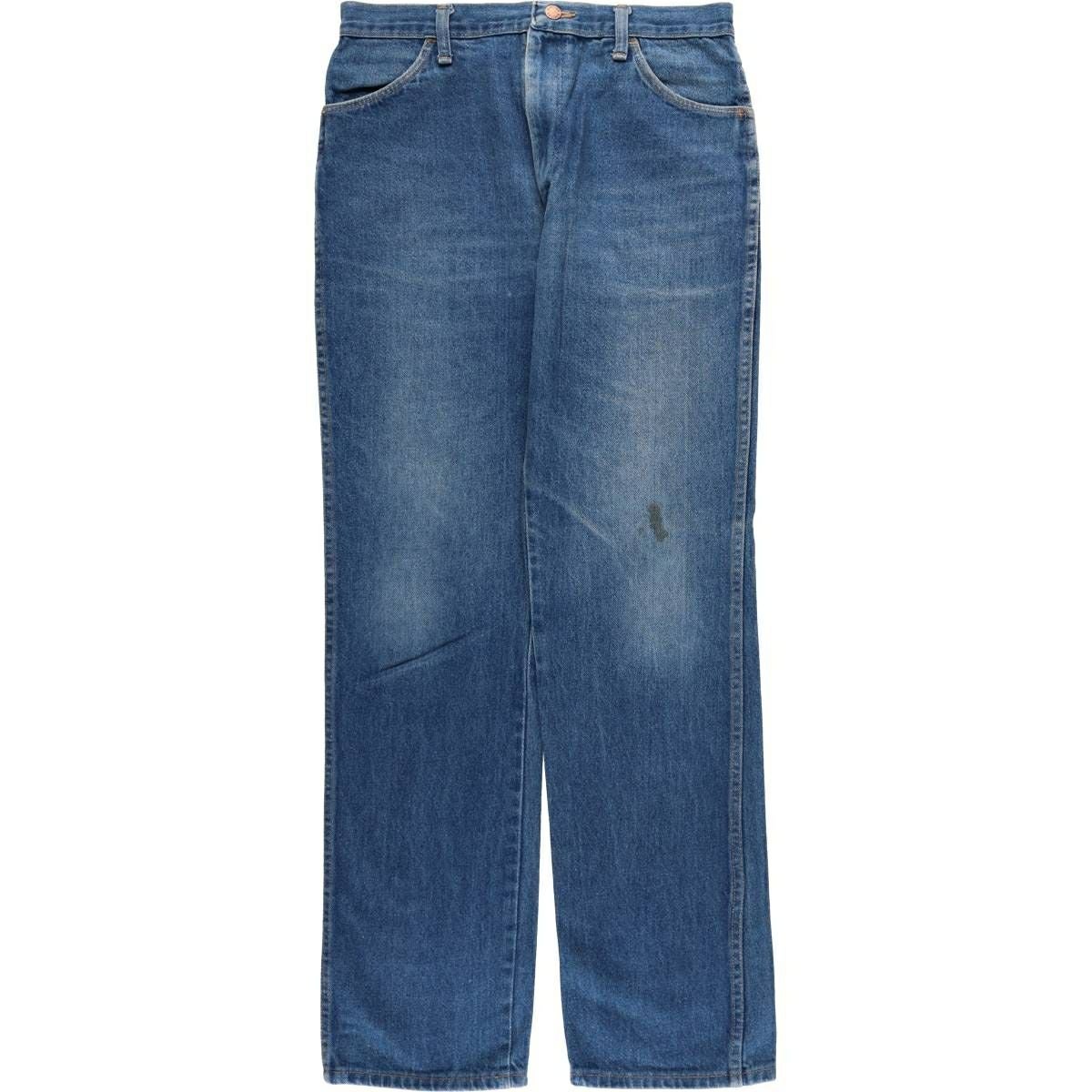 古着 濃紺 ラスラー RUSTLER ストレートデニムパンツ メンズw33相当