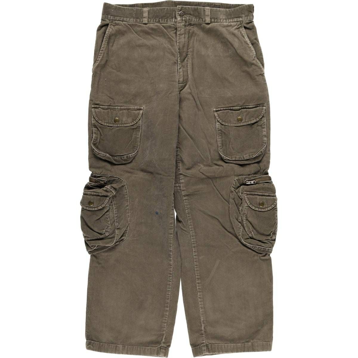 ドルチェ&ガッバーナ コーデュロイパンツ レザーパッチ 近年 カーキー イタリア ドルチェ&ガッバーナ コーデュロイパンツ レザーパッチ 近年