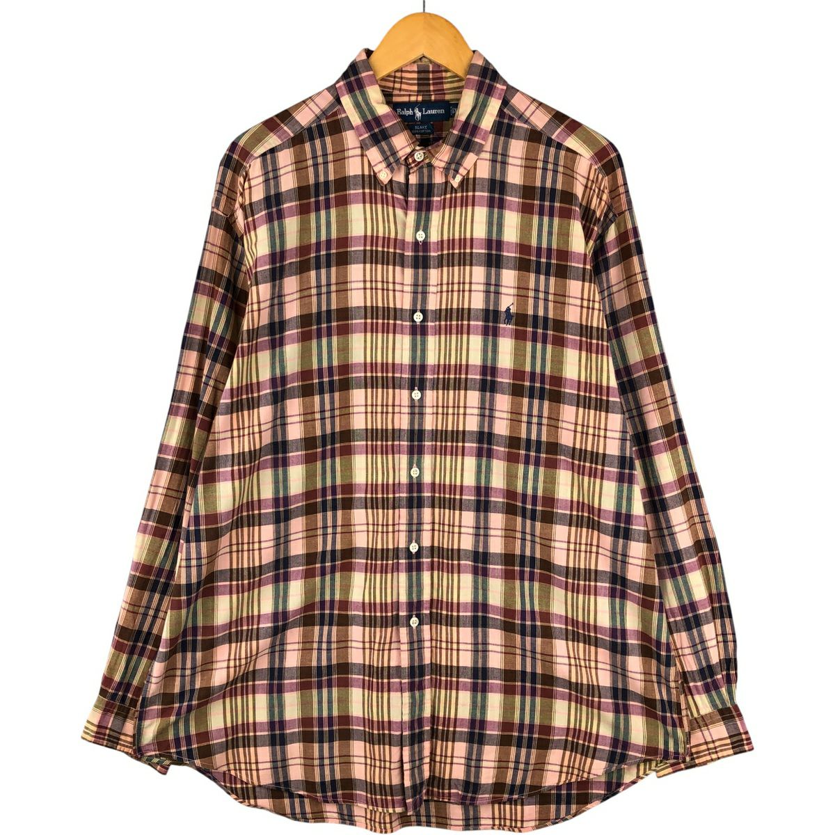 古着 ラルフローレン Ralph Lauren YARMOUTH 長袖 ボタンダウン