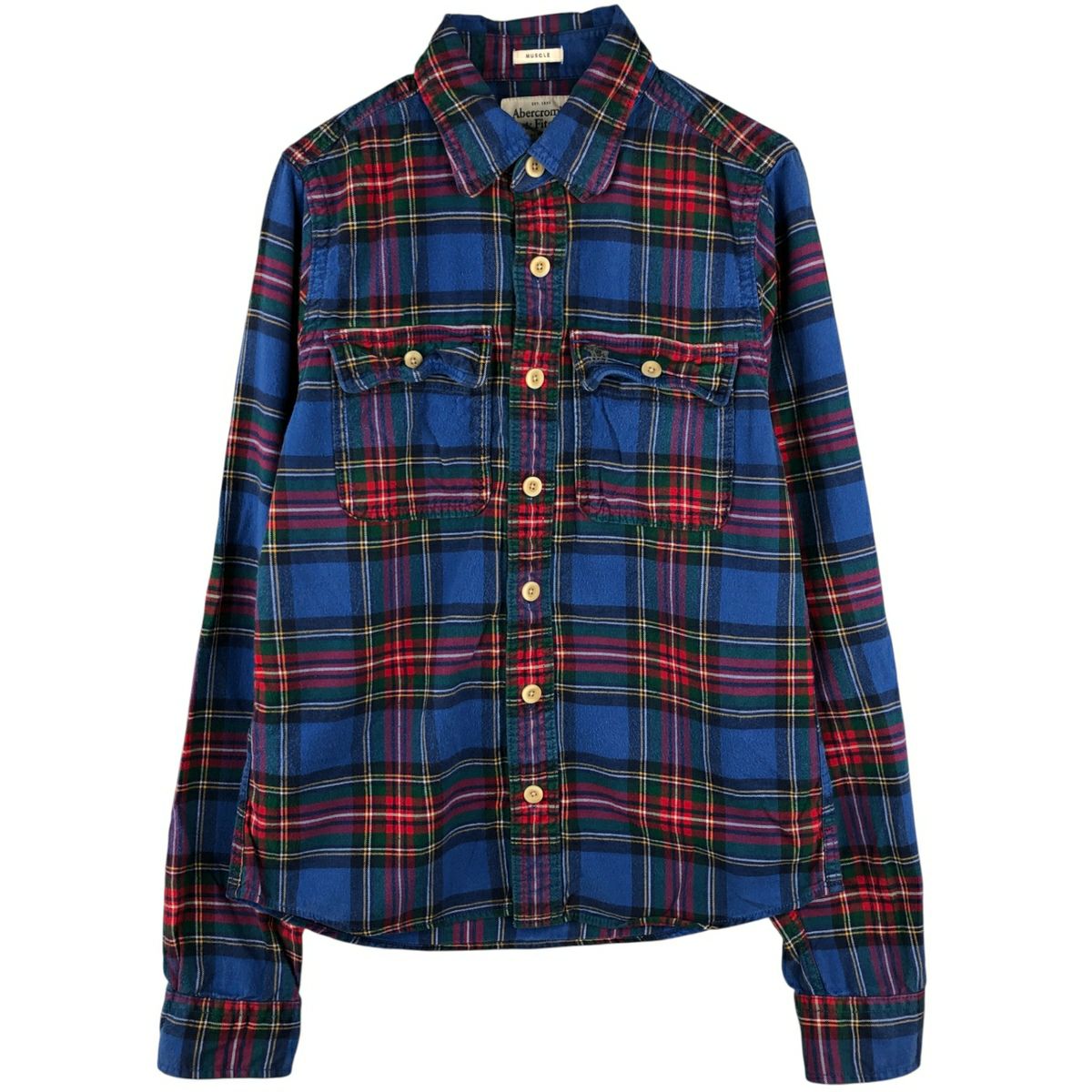 古着 ディッキーズ Dickies 長袖 フランネルチェックシャツ メンズS
