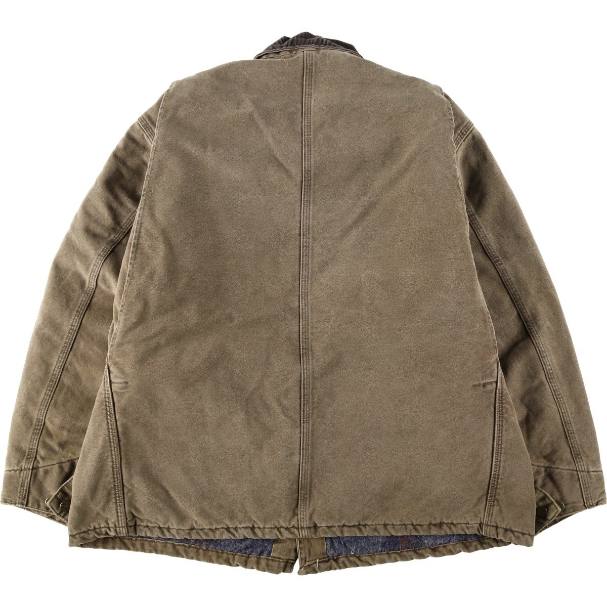 古着 USA製 Carhartt ミシガンチョア カバーオール ジャケットXL 古着 00年代 カーハート Carhartt ミシガンチョアコート ダック
