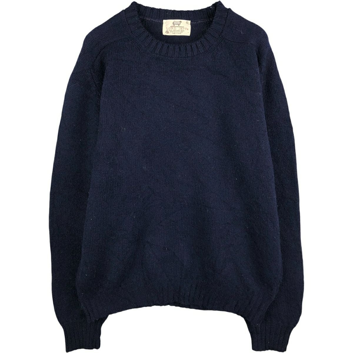 古着 ～80年代 J.Park ウールニットセーター スコットランド製 メンズL
