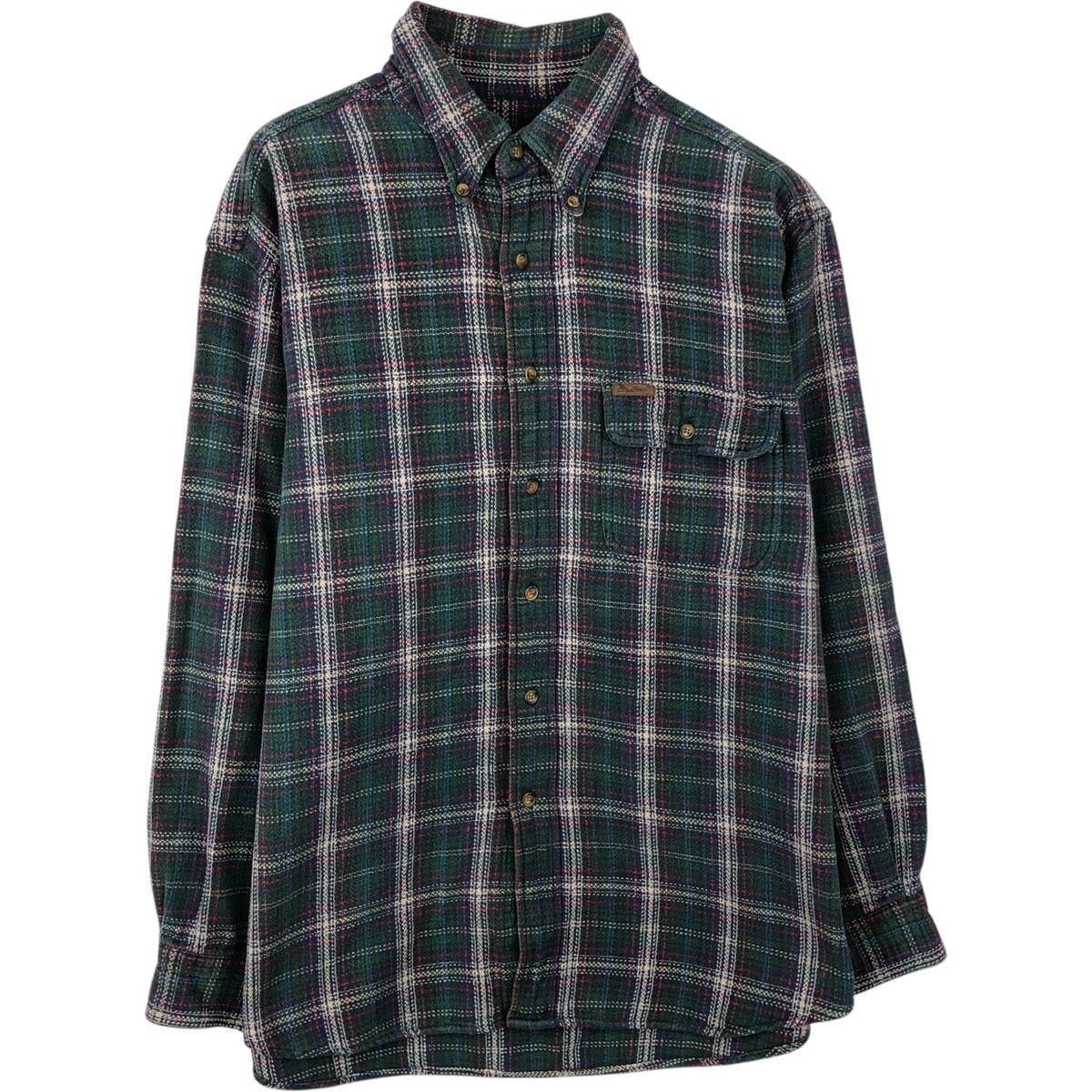 古着 90～00年代 ウールリッチ WOOLRICH チェック柄 ハーフスナップ