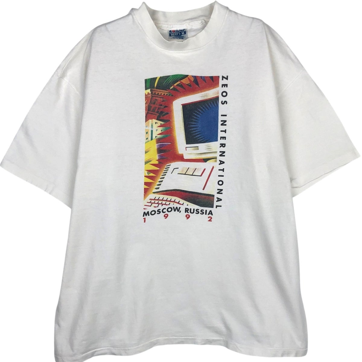 古着 90年代 ヘインズ Hanes BEEFY-T プリントTシャツ USA製 メンズXL