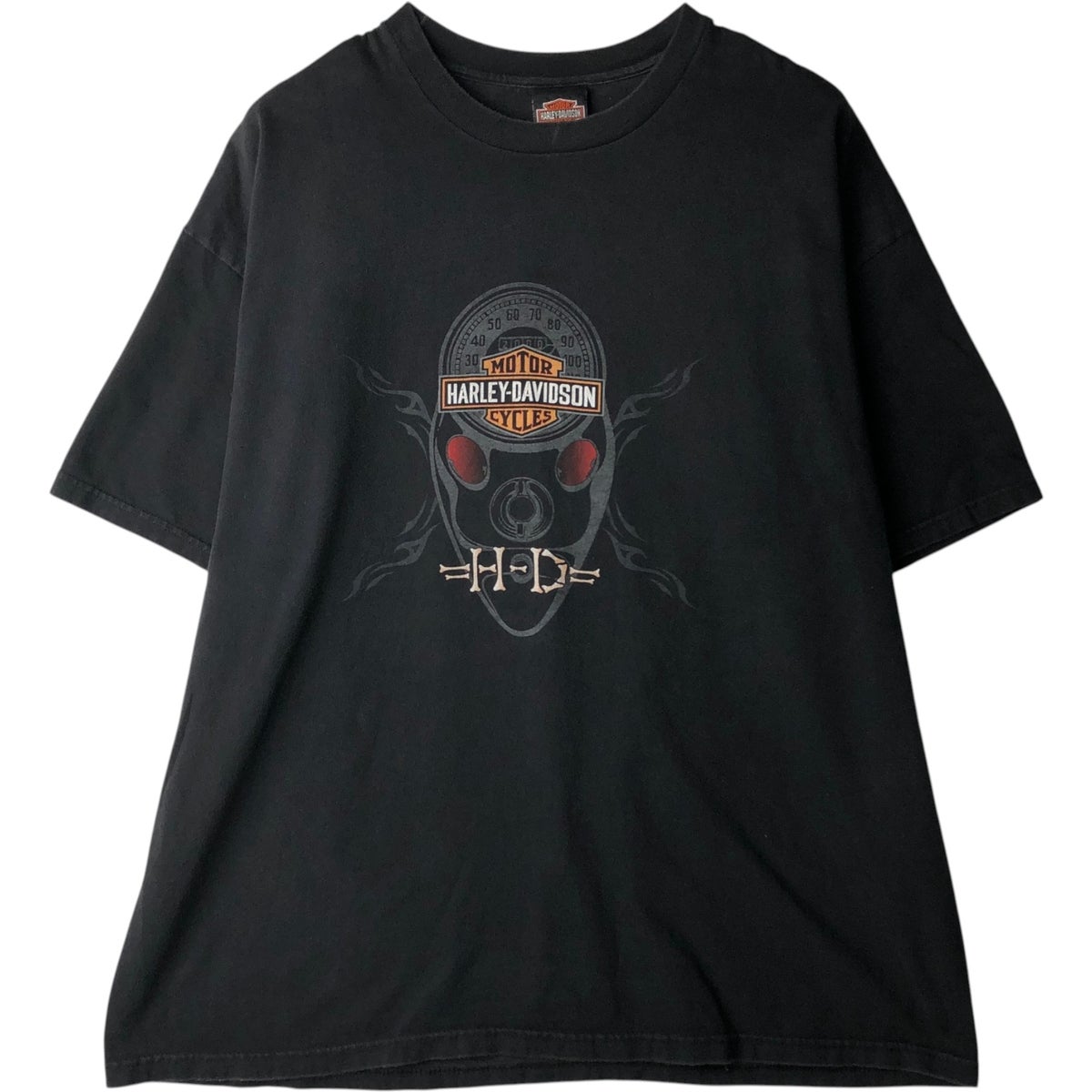 古着 00年代 ハーレーダビッドソン Harley-Davidson 星条旗柄 ワニ柄