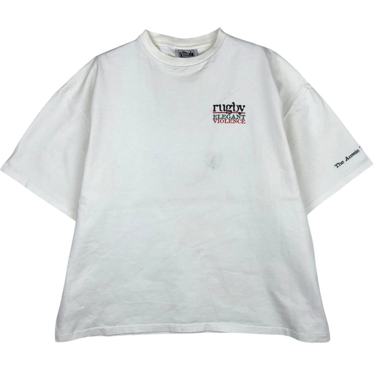古着 90年代 The Aussie T Company メッセージプリントTシャツ USA製