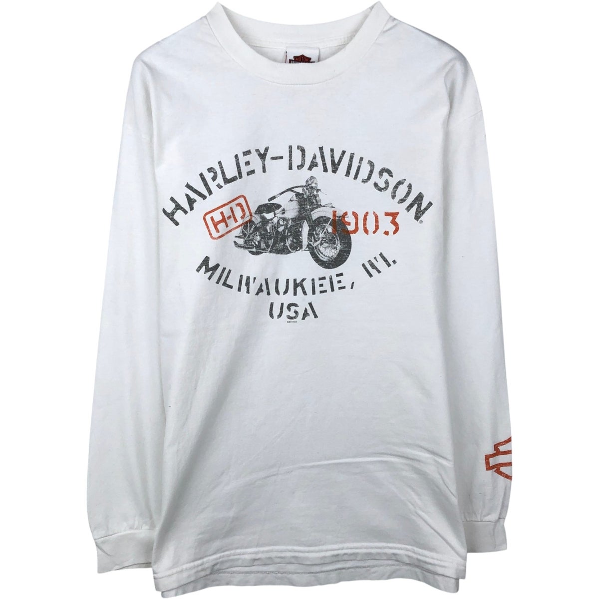 古着 ハーレーダビッドソン Harley-Davidson モーターサイクル ロングT