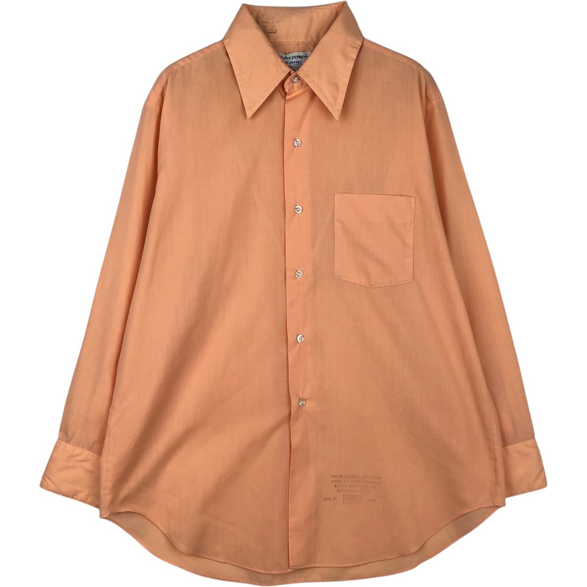 古着 60年代 アロー ARROW Decton Permairon 長袖 ポリコットンシャツ