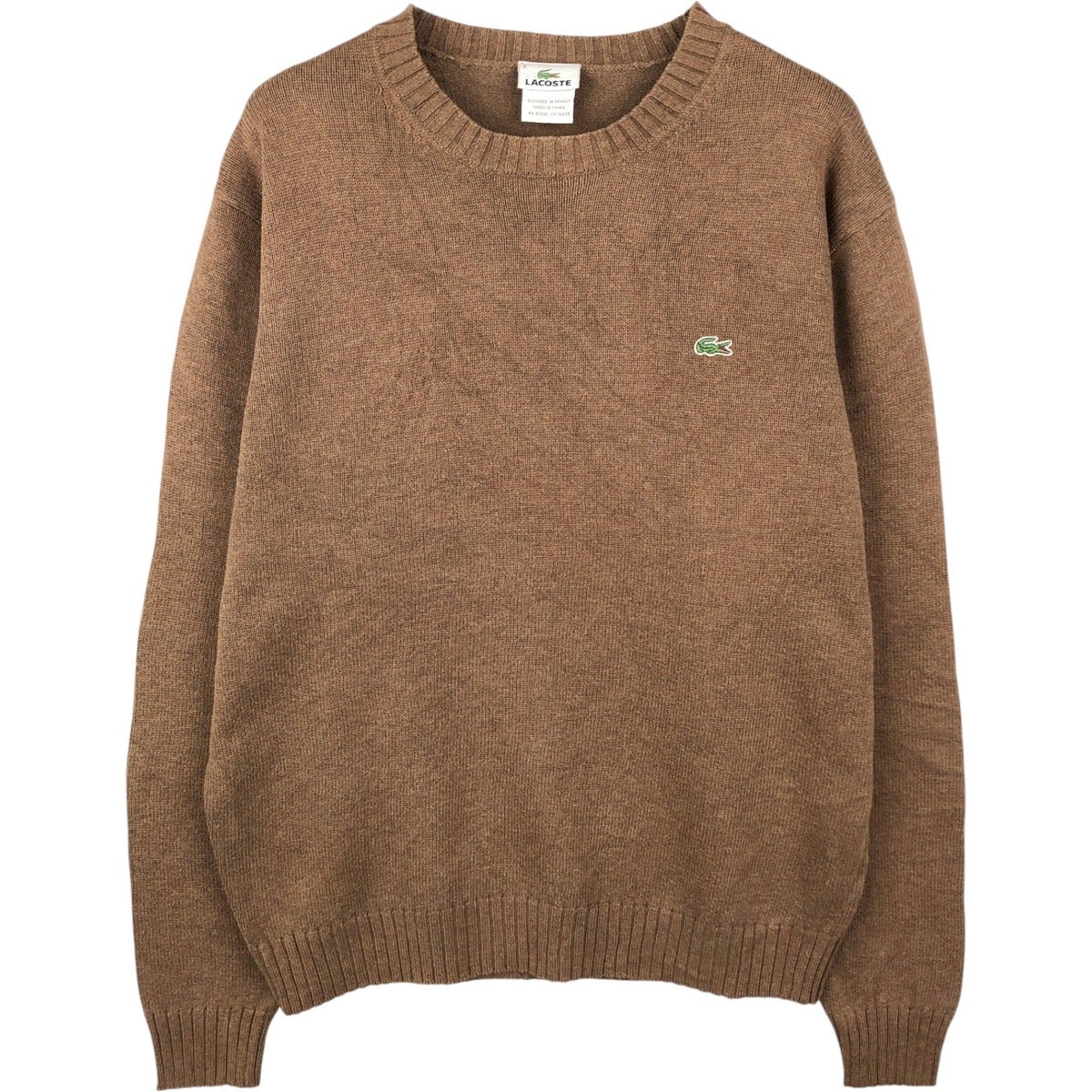 古着 ラコステ LACOSTE コットンニットハーフジップセーター 4 メンズM