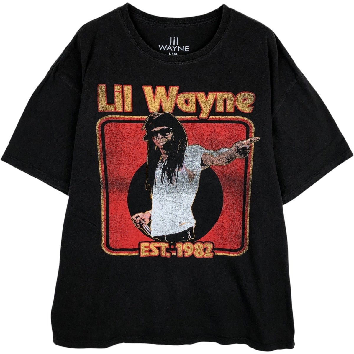 古着 LIL WAYNE リルウェイン ラップTシャツ ラップT メンズL相当
